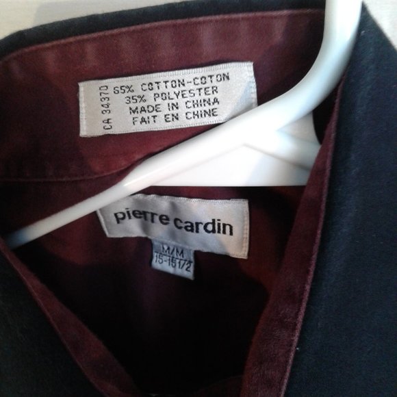 PIERRE CARDIN mens med long sleeve button up  shirt Y2K - Picture 10 of 10